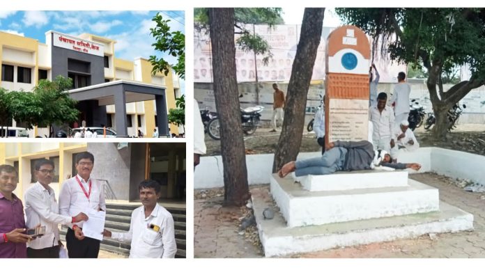 केज पंचायत समिती परिसरातील शहिदांच्या छाताडावरच तळीरामाचा विसावा!*